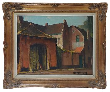 olieverfschilderij van de Belgische schilder Piet Lippens