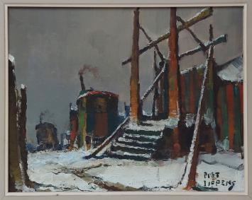 Kunstwerk van Piet Lippens kopen, woonwagens