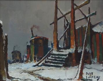 Piet Lippens olieverfschilderij Belgische kunstenaar
