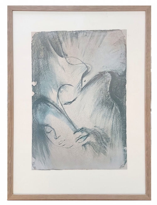 Litho van de Belgische tekenaar Dries Van Den Broeck