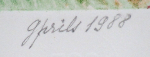 Gustaaf Prils  met een abstract werk