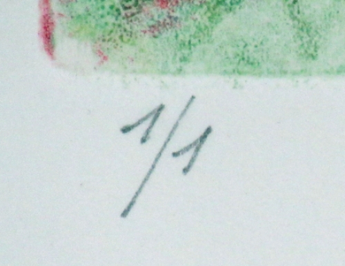 Steendruk Abstracte golven 1988 1/1