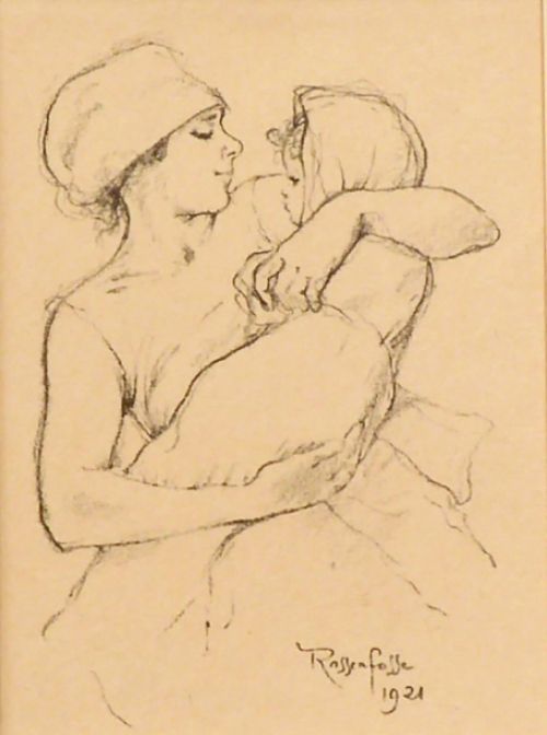 Moeder met kind 1921