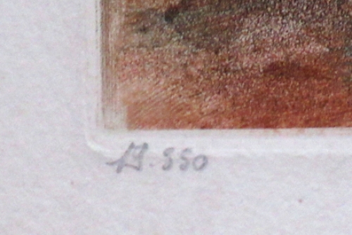 Kleurenlitho van de Belgische kunstenaar Roger Livin