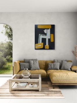 Patch Adams 2003, Blanco Y Negro – Acrylic on canvas – Glenn Vandesande – 21st Century