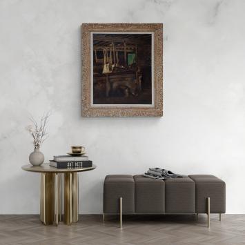Intérieur d'une étable