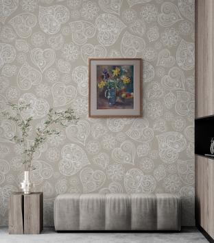 Stilleven bloemen en fruit 1977