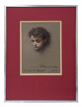 Pasteltekening van Louis-Jacques Camerlinckx