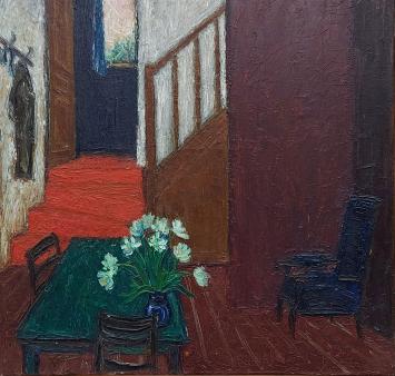 Een interieur van de Belgische schilder Lode Bosmans