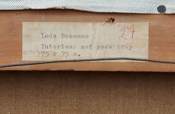 Interieur met rode trap 1964