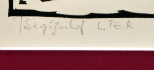 Lode Verhoeven met een litho