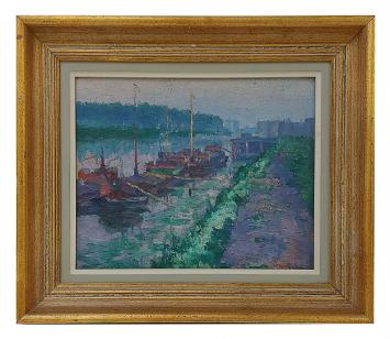 Olieverfschilderij van Louis Belen kopen, Laken