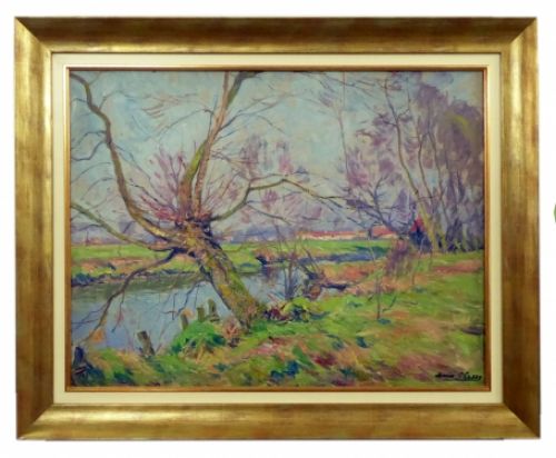 Schilderij van de Belgische kunstenaar Louis Clesse