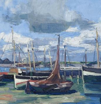 Schilderij van Louis Gendebien, Belgische kunstschilder