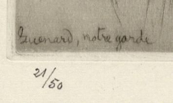 Red stamp of the publisher, Gustave Pellet