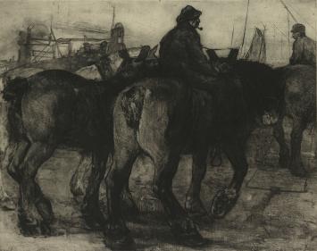 Grafisch kunstwerk van Louis Peeters, een ets
