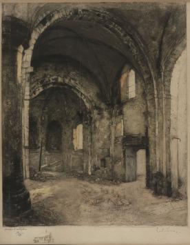 Grote genummerde ets van Louis Peeters kopen
