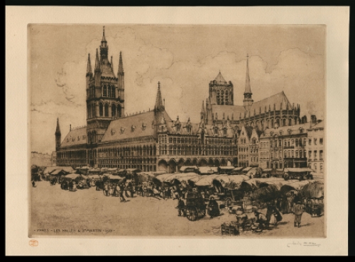 Grote ets van de Belgische etser Louis Titz kopen