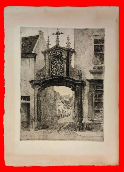 Ets van de Belgische etser Louis Titz kopen