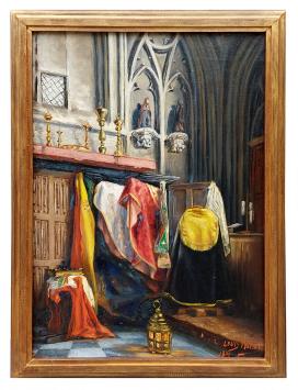 Schilderij van Louis Wilmet  lopen