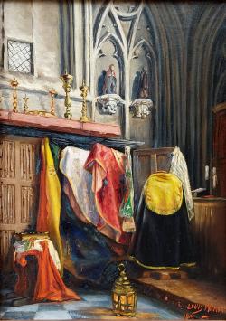 De Belgische kunstenaar Louis Wilmet