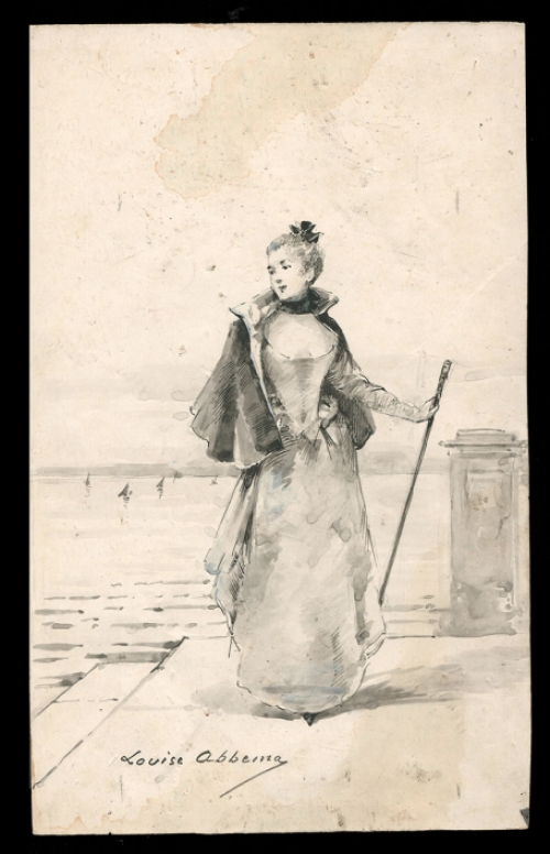 Tekening Frans kunstenares Louise Abbéma