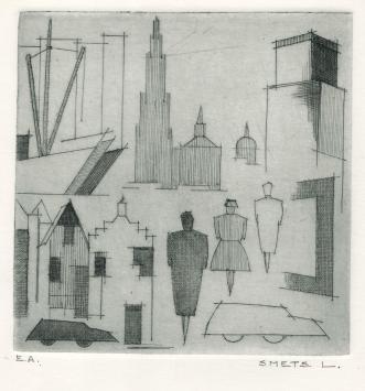 Ets van Antwerpen van Léon Smets (Mechelse kunstenaar)