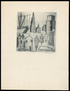 Antwerpse ets van de Belgische kunstenaar Léon Smets kopen