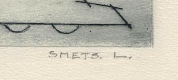 Gestileerde ets van Antwerpen