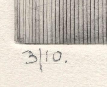 Mechelse kunstenaar L. Smets met een grafisch kunstwerk