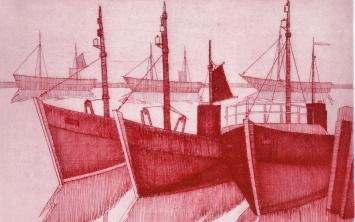 Gesigneerde ets van Léon Smets kopen