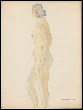 Tekening van de Belgische graficus Léon Smets
