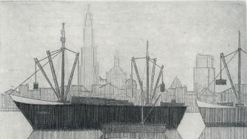 boten aan de Antwerpse kaai