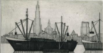 boten aan de Antwerpse kaai