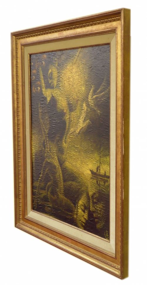 Landschapje met boerderijen