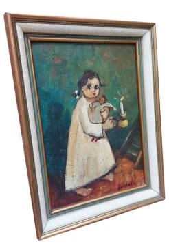 Het meisje met het popje en de kaars