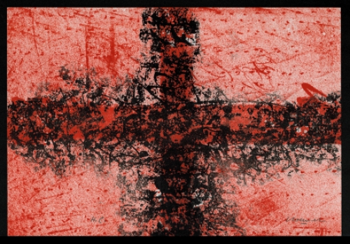 Litho van de Belgische kunstenaar Luc Hoenraet