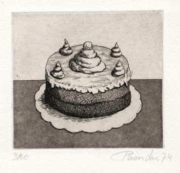 Gesigneerd kunstwerk van de Belgische etser Luc Piron