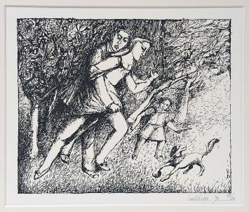 Grafisch kunstwerk van Luc Verlee uit 1992 kopen