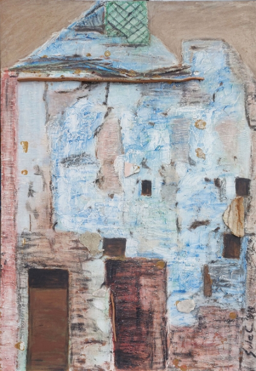 Schilderij van Lucien Calus het huis