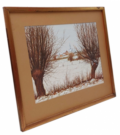 Tekening van een landschapsgezicht van Lucien Calus  kopen