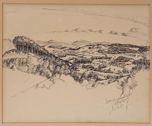 Tekening uit 1965 van Lucien Calus