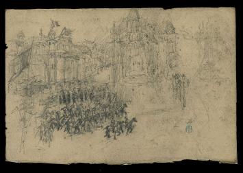 19de eeuwse tekening van Brussel