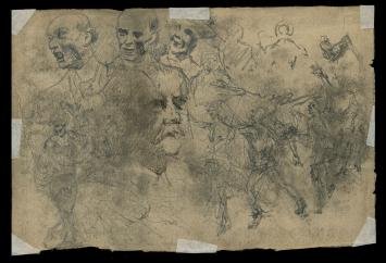 19 de eeuwse tekening kopen