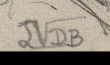 Schets van L. van der Borcht met monogram