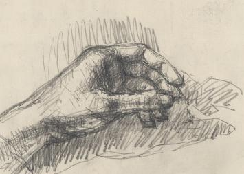 Schets, De vragende hand (+/- 1895)