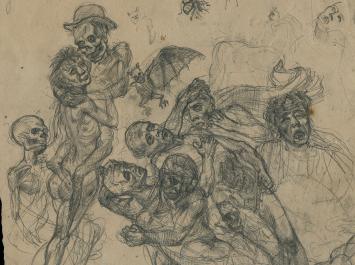 Tekening, De mensenmassa (+/- 1899)