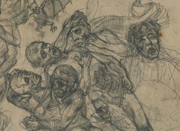 Tekening, De mensenmassa (+/- 1899)