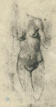 Tekening van Belgische kunstschilder Lucien van der Borcht