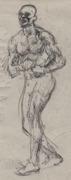 Naakte staande mannen